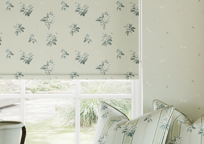 Upton, Apple Spray Bud Green - Twist&Fit Roller Blind - Image 5